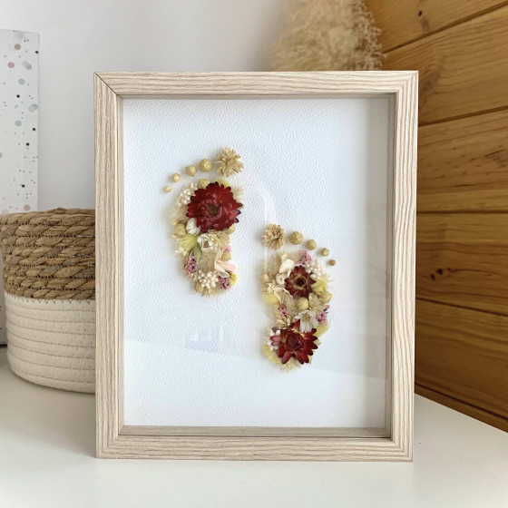 Pieds de bébé en fleurs...