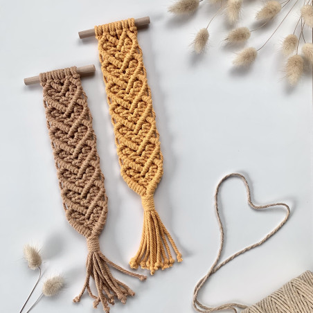 Marque-page en macramé