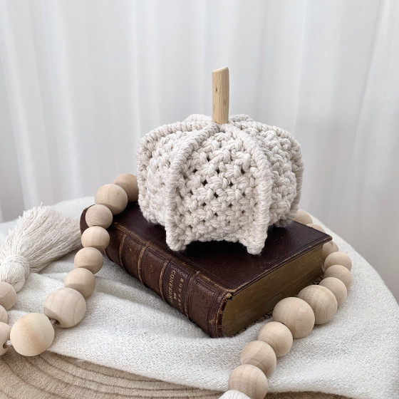 Citrouille en macramé