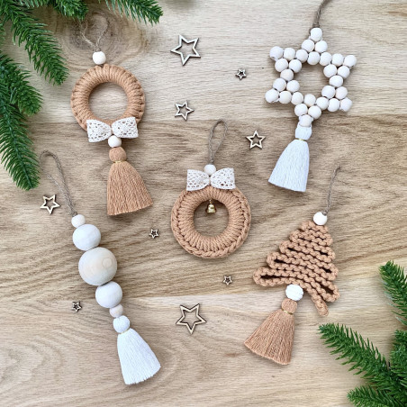 Décorations de Noël en macramé 2