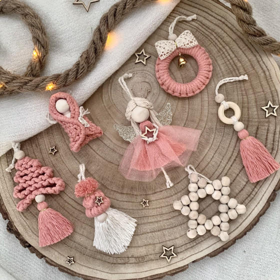 Coffret de Noël en macramé 4