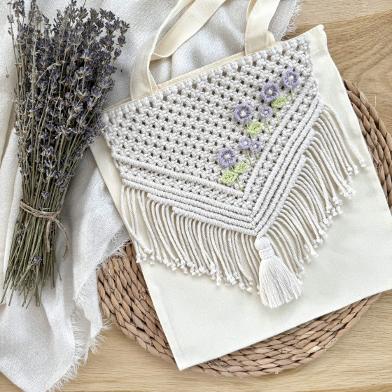 Tote bag en macrame 2