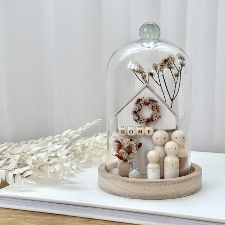 Cloche en verre de Crémaillère