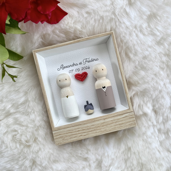 Cadre personnalisé de mariage