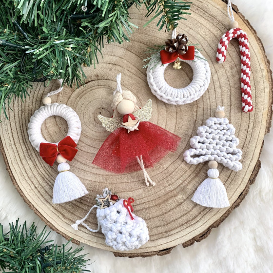 Coffret de Noël en macramé 5