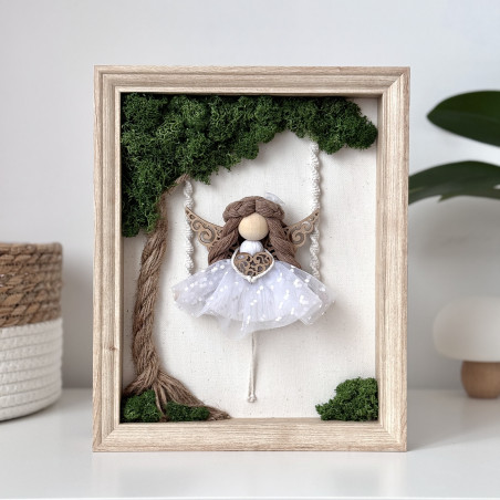 Poupée en macramé avec un arbre (personnalisée)