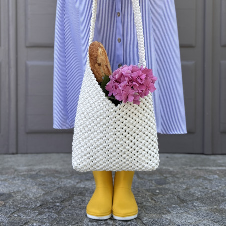 Tote bag macramé "Balade"