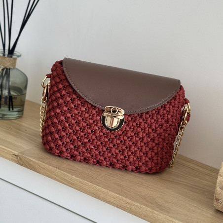 Sac macramé "Marsala"