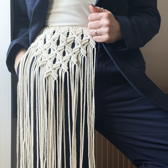 Ceinture bohème en macramé