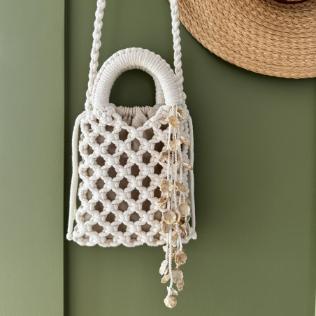 Sac macramé "Coquille"